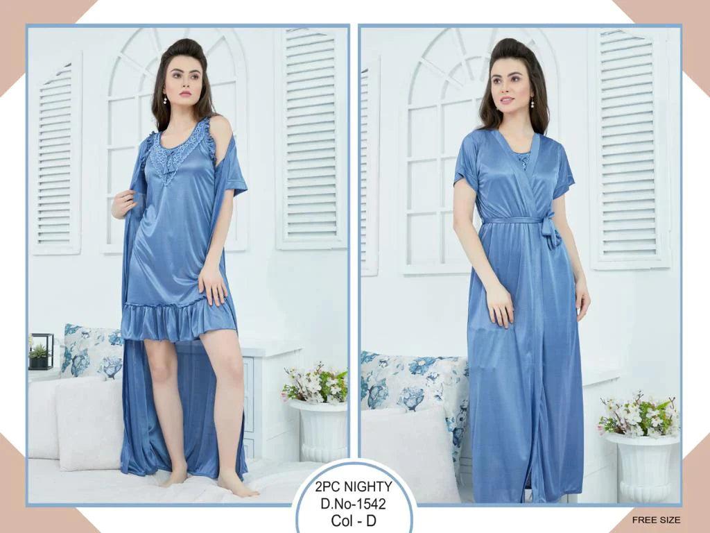 Sexy Ice Silk Satin Nightgown Set For Women Satin Nightdress And Robe For  Night Sleeping And Comfort From Shengui, $19.06 | DHgate.Com
